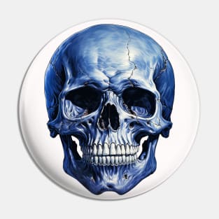 Chilling Charm: Ghastly Grin on a Spooktacular Halloween Skull Pin