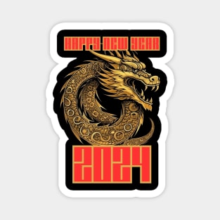 Year Of The Dragon 2024 Zodiac Chinese New Year 2024 Magnet