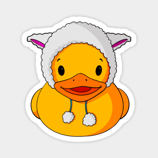 Easter Lamb Rubber Duck Magnet