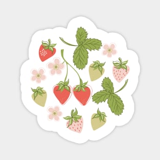 Strawberry set Magnet