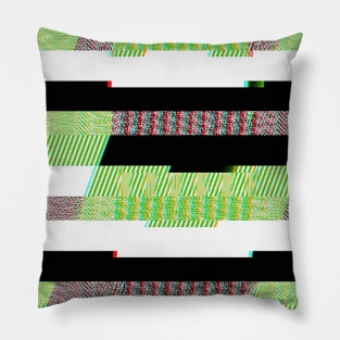 Digital Plaid ∆∆∆∆ 70s Style Pattern Design Pillow