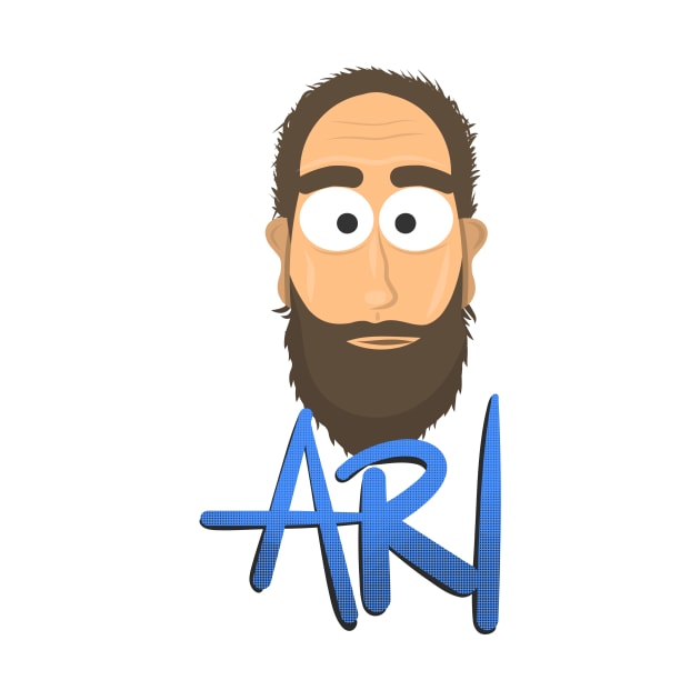 Ari Shaffir - Stand-Up Comedian Simple Illustration by Ina
