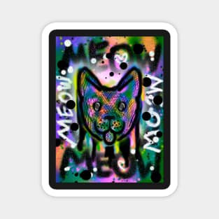 Spray Paint Cat V8 Magnet