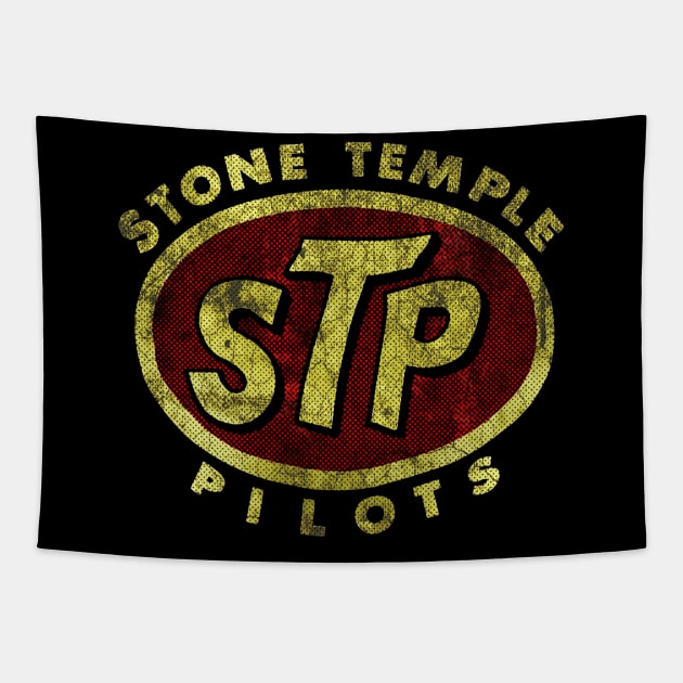 Stone Temple Pilots- Retro Halftone-Vintage Style Tapestry by Mr.FansArt