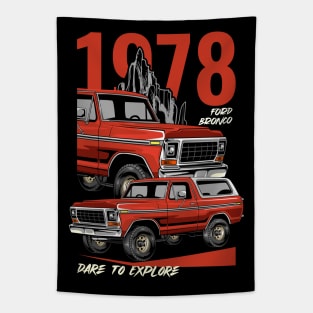 1978 Bronco 4X4 Car Tapestry