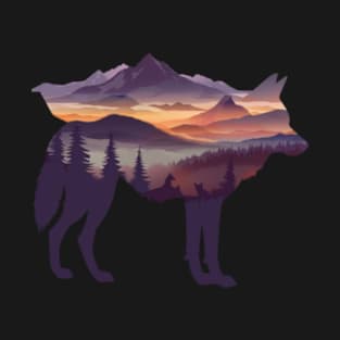 Noble Wolf Shaping Conflict Island T-Shirt