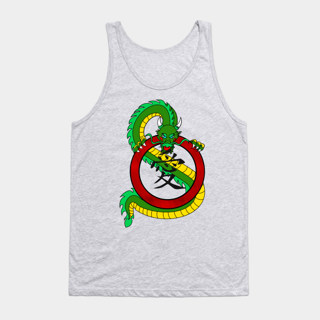 binde jeg er sulten accelerator Green Dragon Protecting The Chinese Character of Love - Dragon - Tank Top |  TeePublic