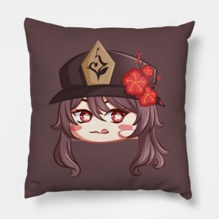 chibi hutao genshin fanart Pillow