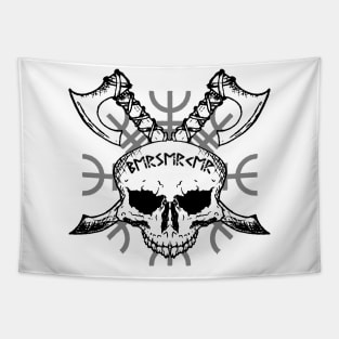 Berserker Skull, Vikings, Helm of Awe Tapestry