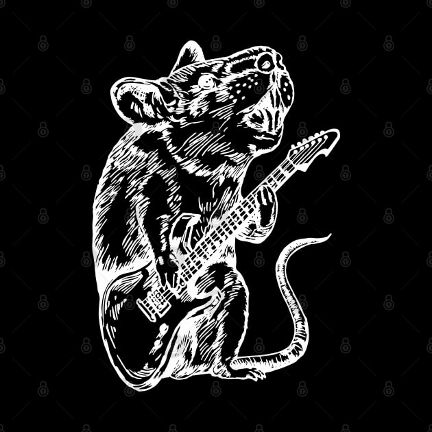 SEEMBO Mouse Playing Guitar Guitarist Musician Music Band by SEEMBO