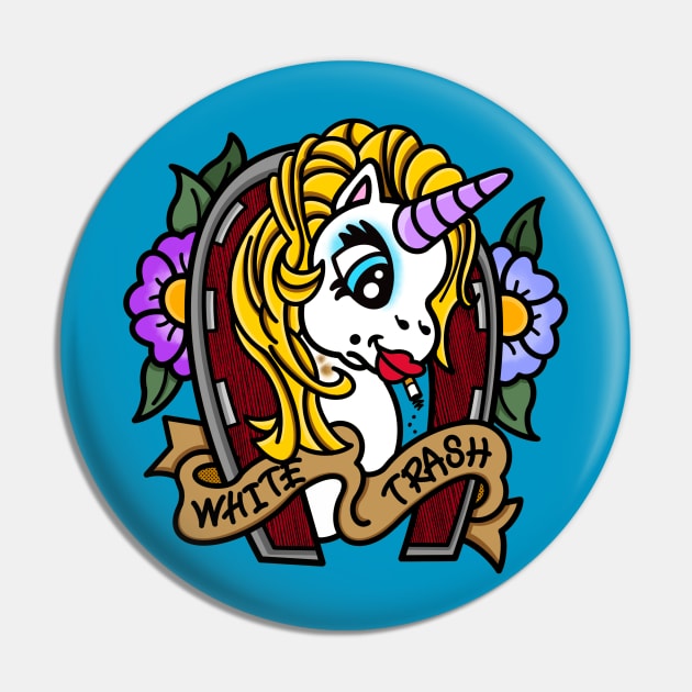 Trashy Pony Pin by OrneryDevilDesign