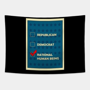 Politics-Rational Human Being Tapestry