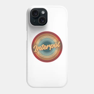 interpol band vintage circle Phone Case