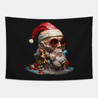 Zombie Santa Sticker Tapestry