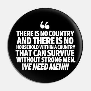 We need men. Pin