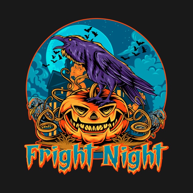 Fright Night Halloween by Nifty T Shirts