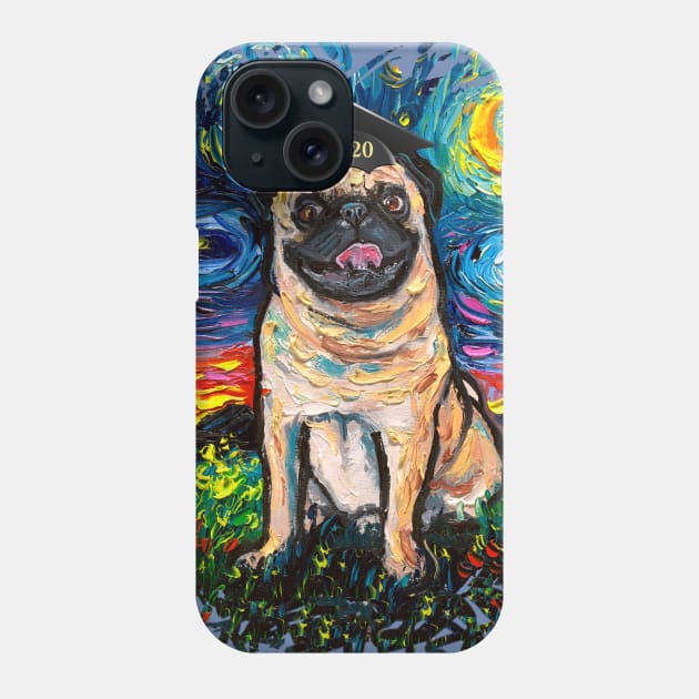 Happy Fawn Pug Night 2020 Graduation (splash version) T-Shirt Phone Case by sagittariusgallery