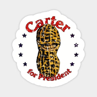 Carter For President Smiling Peanut 1976 Magnet