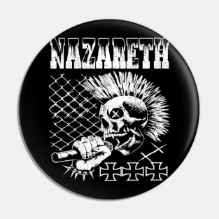 Nazareth skull Pin