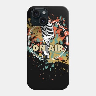 DJ Retro Vintage Vibe On Air Microphone Phone Case