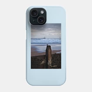 Sanderling on a post Phone Case