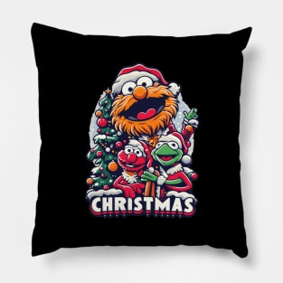 Santa Claus and Muppet Christmas Carol Pillow