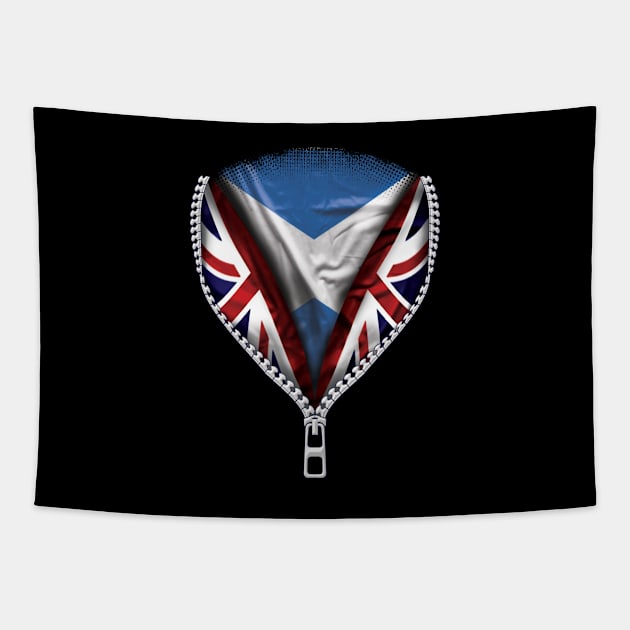 Scottish Flag  Scotland Flag zipped British Flag - Gift for Scottish From Scotland Tapestry by Country Flags