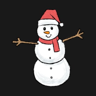 Funny Dabbing Snowman Funny Kids Christmas Gift T-Shirt