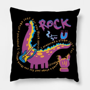 rock spirit, dinosaur Pillow