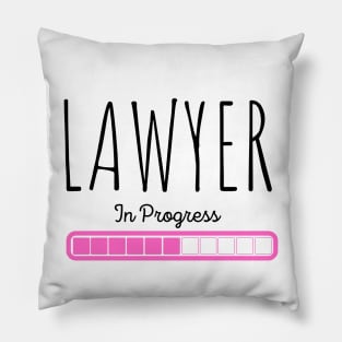 Lawyer in Progress Pillow