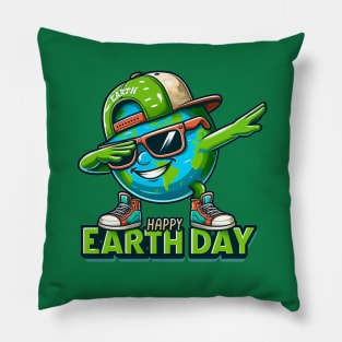 Earth Day 2024 Funny Earth Day Kids Toddler Girls Boys Dab Pillow