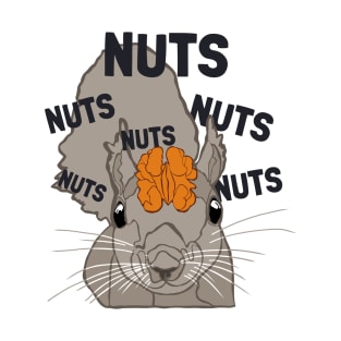 Nuts Brain Japanese Fox Eastern Gray Squirrel Lover Squirrel T-Shirt