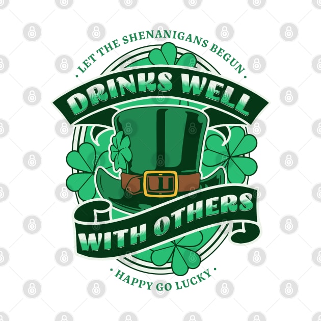 St Patricks day drinking team drinks well with others by Barts Arts