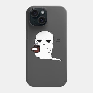 Grumpy Coffee Ghost Phone Case