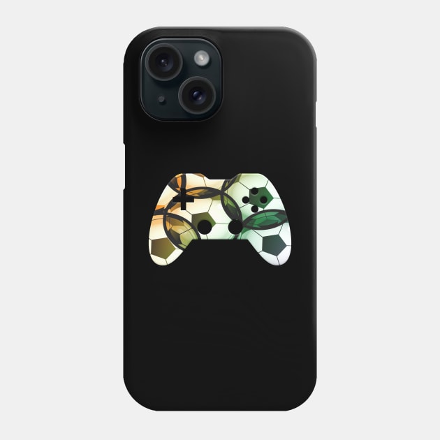 Soccer Ball Sports Player - Gaming Gamer Abstract - Gamepad Controller - Video Game Lover - Graphic Background Phone Case by MaystarUniverse