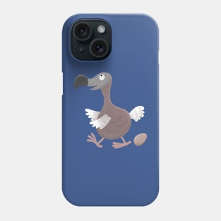 Funny dodo bird cartoon illustration Phone Case