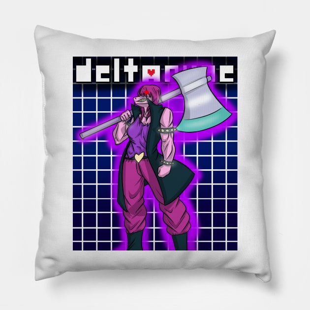 Susie Deltarune Pillow by Flaincot