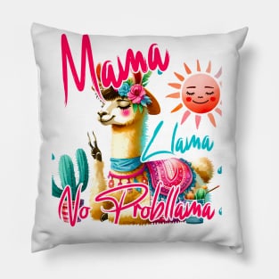 Retro NO PROB-LLAMA Design Vintage Llama Alpaca Pillow