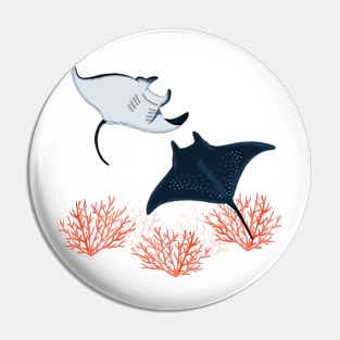 Dance of the Manta ray Pin