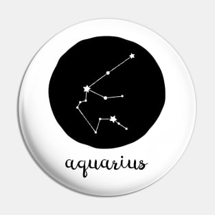 Aquarius Zodiac Constellation Astrological Sign Celestial Art Pin