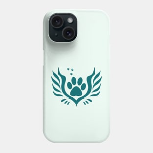 Cat Paw Angel Silhouette Phone Case