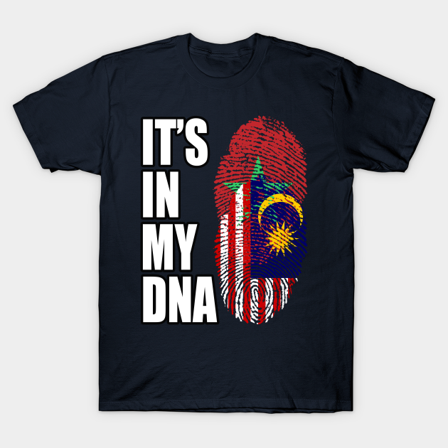 Malaysian And Moroccan Mix DNA Flag Heritage - Malaysian And Moroccan ...