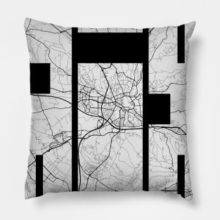 Aix-en-Provence, France City Map Typography - Light Pillow