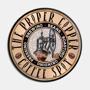 The Proper Copper Coffee Spot Pin