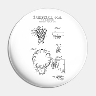 BASKETBALL GOAL patent Pin