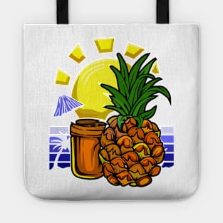 Pineapple Beach Design I love Fruit T-Shirt Tote