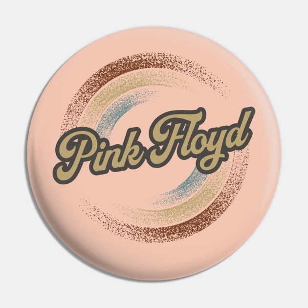 Pink Floyd Circular Fade Pin by anotherquicksand