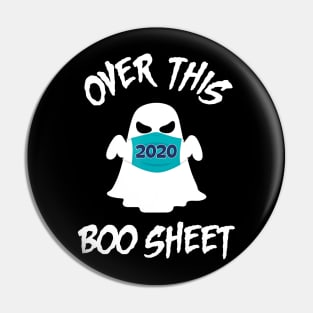 2020 Over This Boo Sheet Halloween Funny Ghost Horror Gift Pin