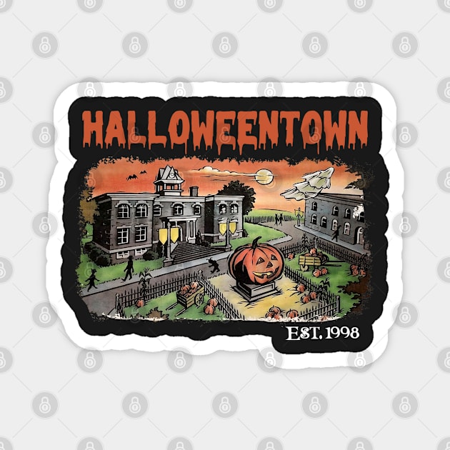 Halloweentown Est 1998 Sweatshirt, Halloweentown University, Retro Halloweentown Sweatshirt, Fall Sweatshirt, Vintage Halloween Sweatshirt Magnet by Hoahip