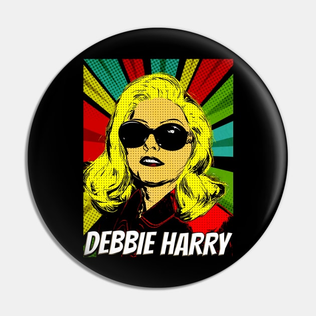 Debbie Harry Pop Art Design // Fan Art Pin by Flasher